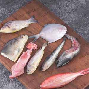 Réplica de Camarón Tigre Negro Artificial de PVC, Impermeable, <span class=keywords><strong>para</strong></span> Decoración de Ventanas de Restaurantes y Bufés - Product Image 2