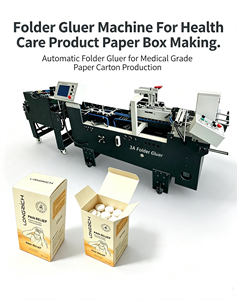 3A500 <b>Folder</b> Gluer Machine Automatic Carton Folding And Gluing Equipment For Paper Box Packaging Production With PLC Control - Product Image 3