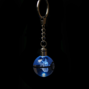 Porte-clés en verre cristal avec laser 3D <span class=keywords><strong>Pokemon</strong></span> Go Umbreon Dragonite <span class=keywords><strong>Pokemon</strong></span> Ball Porte-clés en gros - Product Image 2