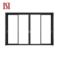 Porte coulissante en aluminium super creux HENNISSY Duke 2, design français moderne, sans rupture de pont thermique, double vitrage trempé pour salles à manger