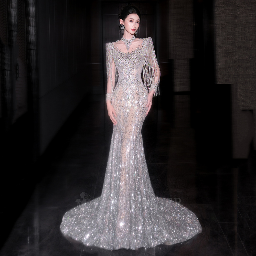 chinese dress ladies Slim White Wedding Dress main image 1