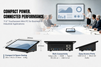 Mini PC Industrial con Pantalla Táctil F11 OEM ODM, Intel N5095, 8GB RAM, 128GB, Sin Ventilador, con Interfaz RS232