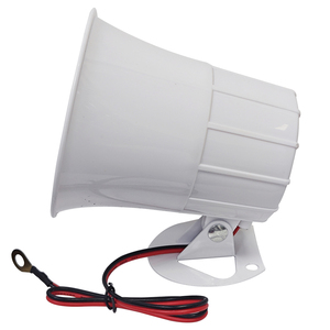 Sirena de Alarma de Color Blanco de 12v y 110db, Altavoz de Agudos con Cable, Sirena de Alarma con Bocina Fuerte, Sistema de Alarma Antirrobo para Seguridad en Exteriores - Product Image 5