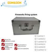 Ensemble de lanceurs de confettis/fumée sans fil 4 canaux A/B/C/D en plastique pour scène - Étui de rangement écologique pour machine à confettis/fumée pour mariage