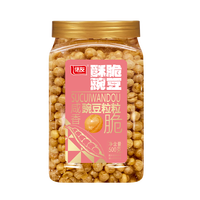 Guisantes Crujientes de Alta Calidad con Sabor Original Salado, Bolsas Pequeñas de 20g y Lata de 500g, Snack Super Delicioso
