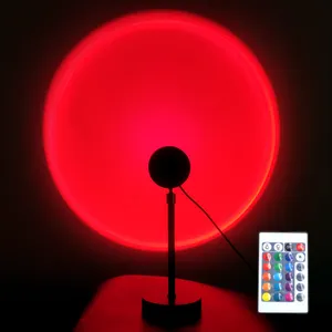 New Product High Quality Aluminum Alloy Sunset Projector Lamp LED Sunset Projection Light Halo Lamp