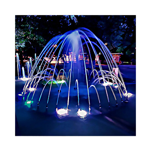 <span class=keywords><strong>Fontaine</strong></span> interactive <span class=keywords><strong>lumineuse</strong></span> d'extérieur en forme d'arche, décorée pour mariage, avec fontaines dansantes en acier inoxydable - Product Image 6