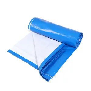 Bâche PE blanche bleue meilleure qualité bâche PE 4x6m couverture de feuille