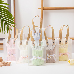 Elly Chất Lượng Cao Bông Ít Thỏ Khăn In Với Dễ Thương Phong Cách Đồng Bằng Phong Cách Cho Nhà Tắm Tay Bãi Biển Sử Dụng Người Lớn Trẻ Em - Product Image 3