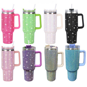 Cup 40oz với xử lý Phụ kiện ban đầu thiết lập Tumbler rơm chai nước trẻ em đẹp chân không bình Thermos Mug nhiệt thăng hoa - Product Image 1