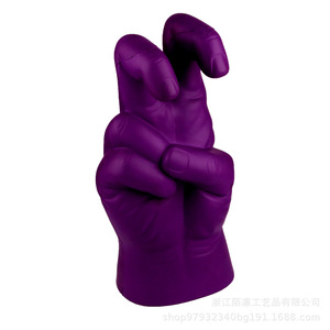 Pu Fidget Toy Hand Peace Sign Shape High <b>Rebound</b> For Kids 8 To 13 Years Unisex - Product Image 3