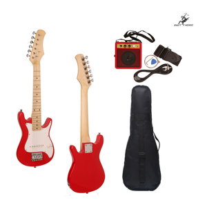 Venta al por mayor de alta calidad, <span class=keywords><strong>guitarra</strong></span> <span class=keywords><strong>eléctrica</strong></span> de tamaño para niños y accesorios, juego de instrumentos, <span class=keywords><strong>Kit</strong></span> de <span class=keywords><strong>guitarra</strong></span> <span class=keywords><strong>eléctrica</strong></span> - Product Image 1