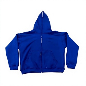 Sudadera con Capucha Azul Rey para Hombre, Corte Regular, Color Sólido, Felpa Francesa, Manga Larga, con Bolsillo, 370 gramos - Product Image 4