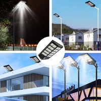 Vente directe d'usine solaire extérieur SMD LED 300W-600W lampadaire commercial IP65 étanche alimentation cc contrôle intelligent