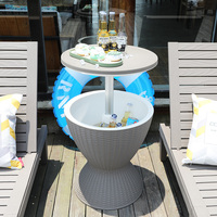 Boissons à bière portables, refroidisseur de glace, baril de Table, Bar de jardin, vente en gros