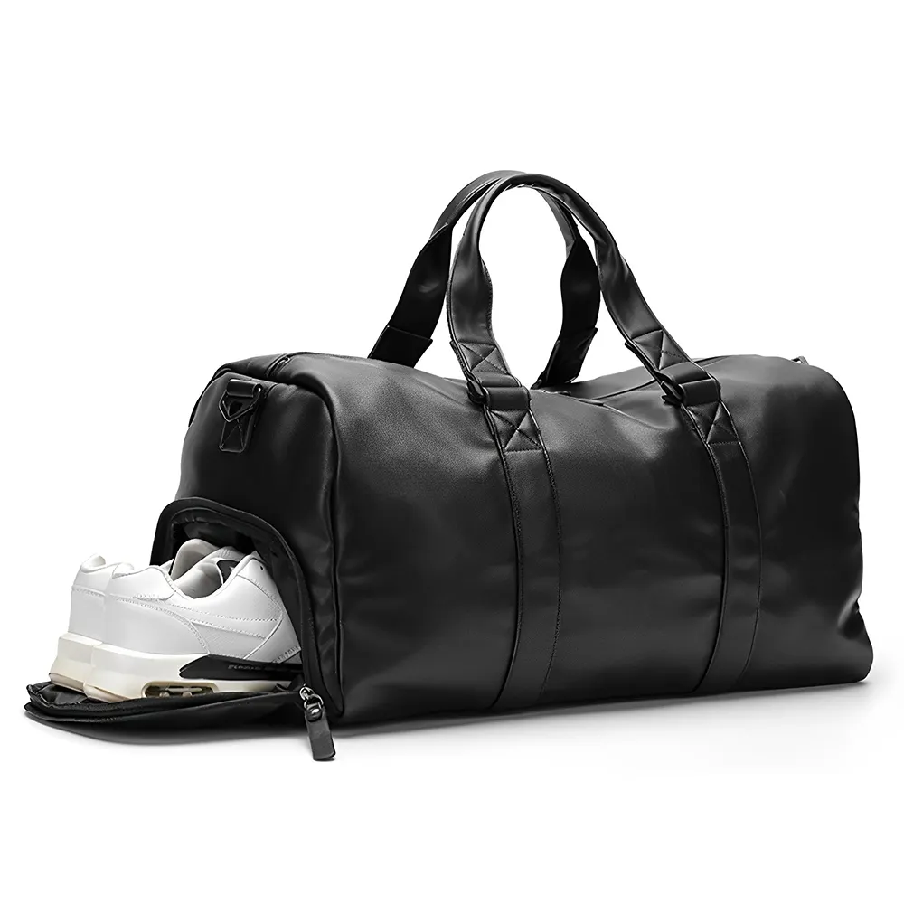 Grote Lichtgewicht Bagage Gym Sport Opslag Waterbestendige Pu Lederen Reis Duffel Tas Tote Casual Crossbody Tassen Reistas