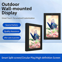 Écran LCD extérieur anti-reflet ZGS, lisible en plein soleil, IP65, en aluminium, 55 pouces, sur pied, lecteur d'affichage numérique commercial, animation