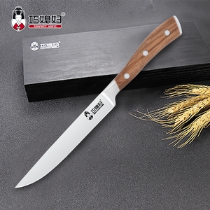 Couteau à Steak allemand 1.4116 en acier inoxydable <span class=keywords><strong>de</strong></span> 5 pouces avec manche en bois d'olivier couteau à viande - Product Image 2