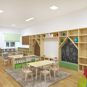 चरवाहे बालवाड़ी कक्षा डिजाइन पूर्वस्कूली कक्षा फर्नीचर डेकेयर आपूर्ति