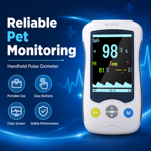 Appareils de surveillance vétérinaire, oxymètre de pouls pour animaux de compagnie et moniteur vétérinaire multiparamètres, écran TFT haute résolution de 4 pouces, portable - Product Image 6