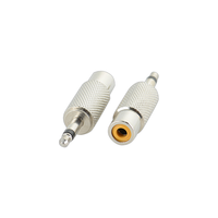 Adaptateur de prise audio DC 3,5 mm mâle vers RCA femelle en alliage de zinc avec protection contre les courts-circuits pour ordinateur portable et téléphone portable
