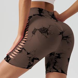 กางเกงขาสั้นเอวสูงสำหรับผู้หญิงกางเกงขาสั้นสำหรับขี่จักรยานเล่นโยคะสินค้ามาใหม่2024 - Product Image 3