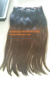 Usine en gros 100% Remy vierge Extension de cheveux humains Double dessiné Body Wave Clip dans la bande 100g & 200g Clip-in Bundles - Product Image 5