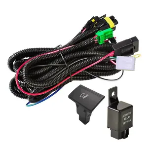 12V 3A Led On-Off ROOF Lights Push Button Switch fog light switch with wiring harness for Volkswagen