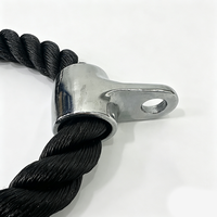 Corde de triceps en nylon enduit robuste pour machine à câble, accessoire de tirage vertical pour l'entraînement de force et des triceps