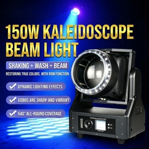 Testa Mobile LED RGBW da 150W ad Alta Luminosità con Effetto Tornado Caleidoscopio, Fascio Luminoso DMX512 Attivato dal Suono per Night Club e Palcoscenici <span class=keywords><strong>Bianchi</strong></span> - Product Image 2