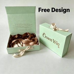 Spirited Striking Wholesale Custom Folding Fsc Certified Magnetic Closure Collapsible Paper Gift <b>Box</b> With Ribbon - Product Image 1