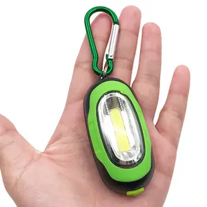 Gantungan Kunci Mini Portabel COB LED Gantungan Kunci Senter 3 Mode Pencahayaan LED Ransel Obor Cahaya dengan Magnet