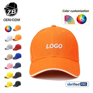 Custom Logo <b>Plain</b> Advertising <b>Cap</b> Volunteer <b>Cap</b> Snapback Baseball Hats Sandwich Brim Baseball <b>Cap</b> for Man and Women - Product Image 1