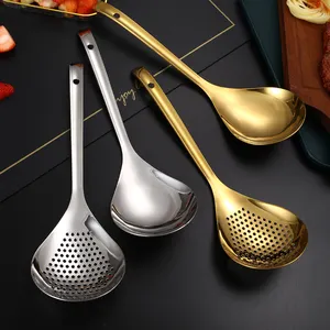 Long Handle Various Widely Soup Skimmer Noodles Vegetable Spoon Used Cooking Tool Kitchen Dinning Home Kitchen Utensils