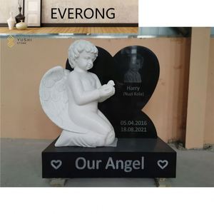 Pierre tombale moderne noire pour extérieur, parc et cimetière, conçue pour monuments Ev05 - Product Image 6