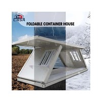 Maison préfabriquée en acier pliable de type Z en Chine, espace de vie/bureau avec un design moderne