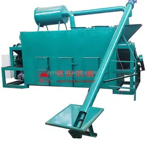 Continuous Bio Char Agriculture Wood Sawdust Biomass Charcoal Making Machine From Rice Husk