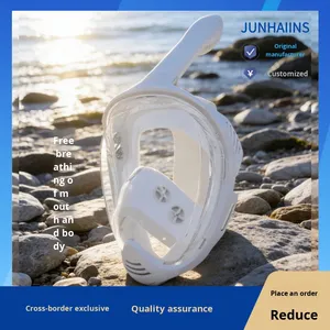 <span class=keywords><strong>Masque</strong></span> intégral ergonomique en silicone liquide, étanche et confortable pour des séances de plongée libre et de natation en <span class=keywords><strong>piscine</strong></span> de longue durée - Product Image 3