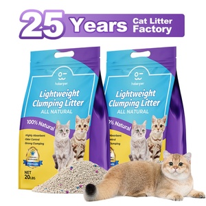 Bulk Clean Paws Bentonite Cat Litter 25kg Strong Clumping Low Dust <b>Clay</b> Cat Litter Industrial Wholesale OEM Private Label Supply - Product Image 1
