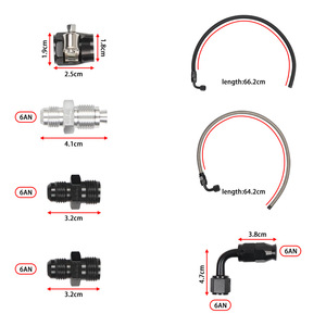 Kit de tuyau de pompe de direction assistée Xuzhong, 25 pouces, 6AN, en aluminium et acier inoxydable, pour Chevrolet C10 LS - Product Image 2