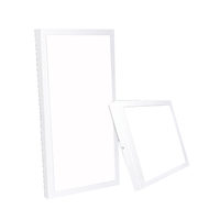 Plafonnier LED en aluminium à montage en surface 600x600, grille, design minimaliste carré pour bureaux