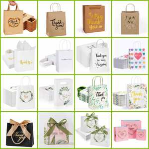 Bolsa de Regalo de Papel Kraft Personalizable, Impresa a Color, para Zapatos y Ropa, con Logotipo Privado en Relieve para Uso Artesanal - Product Image 2