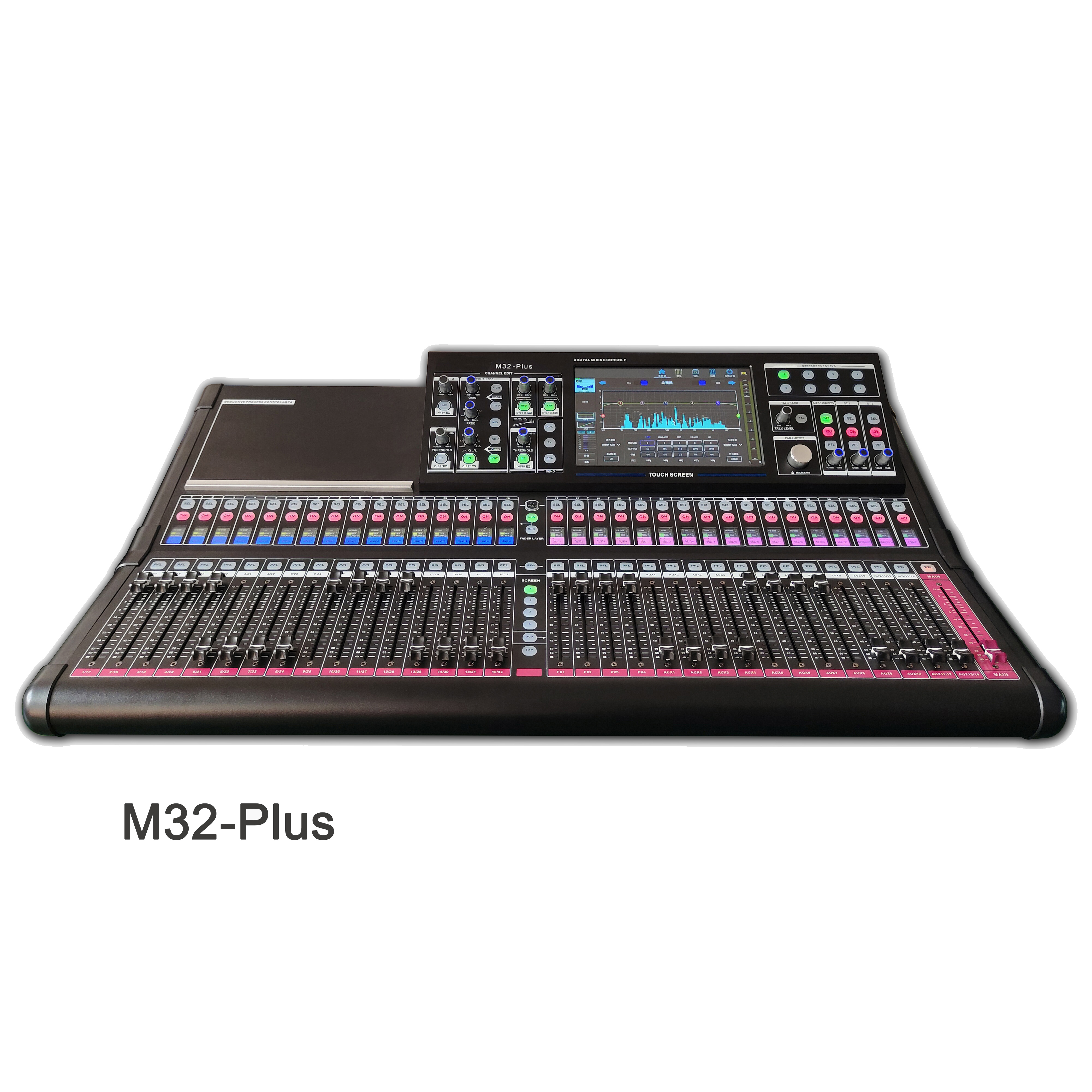 M32-Plus цифровой аудио консоль микшер 32 канала Па система USB U диск MP3 AES сенсорный экран звуковое оборудование плюс потоковое аудио