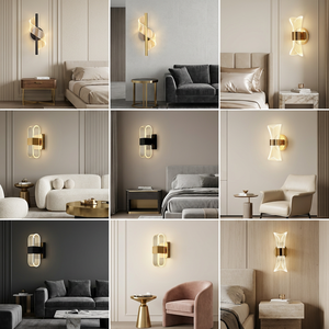 LED Aluminum Wall <b>Sconces</b> Acrylic Lamp Body for Living Room Bedroom Hotel or Restaurant Wall Mount <b>Lighting</b> - Product Image 2