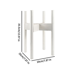 Support <span class=keywords><strong>de</strong></span> fleurs blanc WDF OEM, présentoir réglable pour plantes, <span class=keywords><strong>pot</strong></span> <span class=keywords><strong>de</strong></span> <span class=keywords><strong>fleur</strong></span> décoratif, supports <span class=keywords><strong>de</strong></span> fleurs en bois, designs <span class=keywords><strong>de</strong></span> supports <span class=keywords><strong>de</strong></span> plantes en bambou - Product Image 2