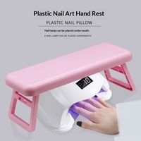 Support de lampe pour nail art avec repose-main pliable en ABS de style russe, compatible avec les lampes UV/LED, support de poignet