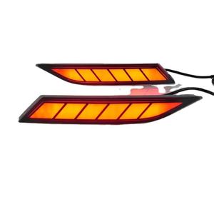 2 Piezas de Luces LED para Automóvil, Reflector de 3 Funciones para <span class=keywords><strong>Toyota</strong></span> <span class=keywords><strong>Yaris</strong></span> Cross 2023 2024, Luz Antiniebla Trasera para Parachoques, Luz de Freno, Señal de Giro Dinámica - Product Image 1