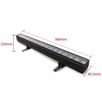 Barra de Luz LED 18*18W RGBWAUV 6EN1, Iluminación de Escenario para Exteriores DMX512, para DJ, Club, Conciertos, Eventos, Teatro