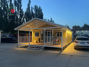 Modern Luxury Design Sandwich Panel Foldable Expandable Modular Movable 20/40 FT Villa Prefabricated Container House - Product Image 4