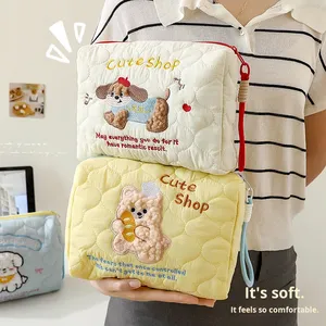 Bolsa de mano con diseño de cachorro, encantadora y bonita, con cierre de cremallera, súper ligera, de gran capacidad, portátil, para viajes - Product Image 1